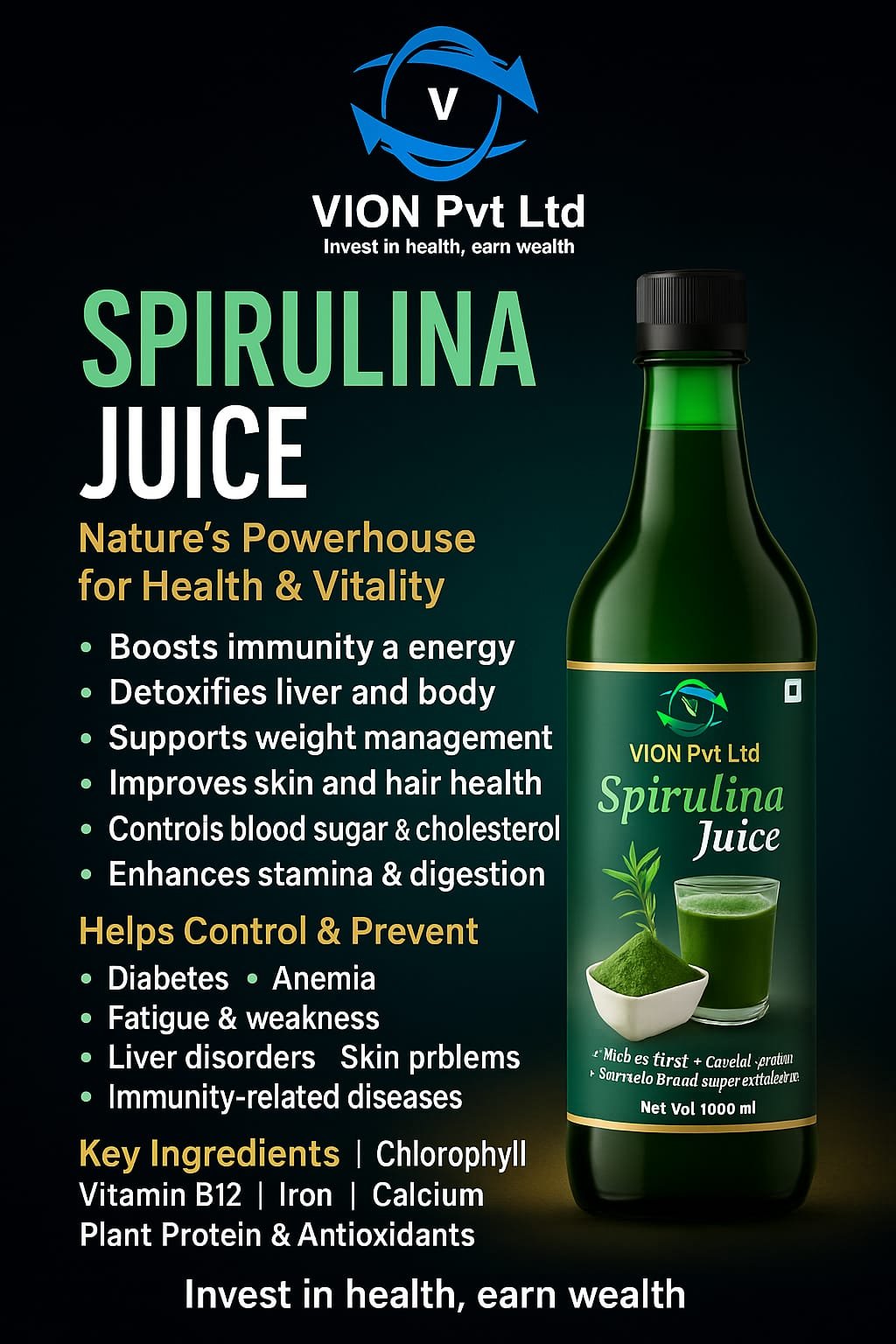 Spirulina juice 